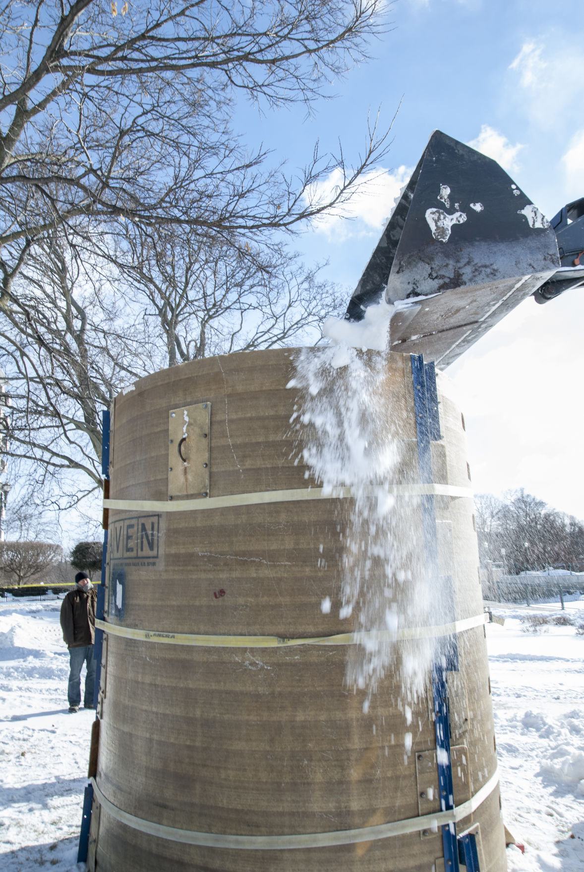 Dumping snow